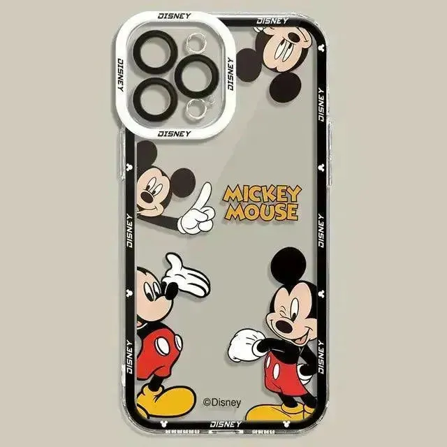Mickey Minnie Fashion Clear Phone Case (For iPhones)